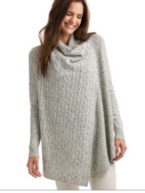 Vineyard Vines Women’s Multi Stitch Cashmere Wool Wrap Waterfall Cardigan XS